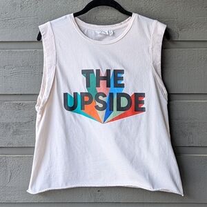 The Upside Infinite Muscle Cropped Top US Size 8/ Medium Light Beige